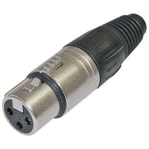 Neutrik 3-Pin XLR Female Conn Nickel