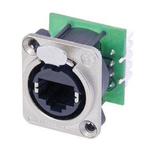 Neutrik RJ45 Cat 5e Jack IDC Nickel